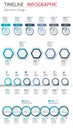 Vector abstract element infographics timeline bundle. Design for