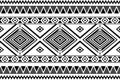 Vector abstract ethnic geometric pattern design for background or wallpaper. Royalty Free Stock Photo