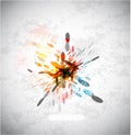 Vector abstract explosion background