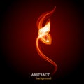 Vector abstract flame background Royalty Free Stock Photo