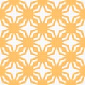 Vector abstract floral geometric seamless pattern. Orange and white texture Royalty Free Stock Photo