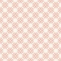 Vector abstract floral geometric seamless pattern. Subtle pink and white texture Royalty Free Stock Photo