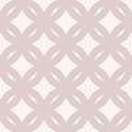 Vector abstract floral seamless pattern. Subtle beige diamond grid ornament Royalty Free Stock Photo