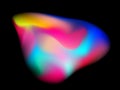 Vector abstract fluid 3d splash blur. Color gradient backgound l
