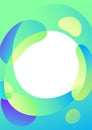 Vector abstract Colorful gradients in iridescent colors. Template of fluid organic shapes with Liquid effect background.