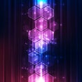 Vector Abstract futuristic high speed, Illustration high digital technology colorful background concept Royalty Free Stock Photo