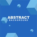 Vector of abstract geometric background blue color. Good to use for banner, social media, poster and flyer template Royalty Free Stock Photo