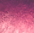 Vector Abstract rose triangle pattern background. No transparent, no gradient Royalty Free Stock Photo