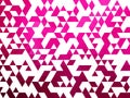 Vector abstract geometric background, pink triangles on white background. Royalty Free Stock Photo