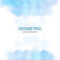 Vector Abstract geometric background. Template brochure design. Blue hexagon shape eps10 Royalty Free Stock Photo