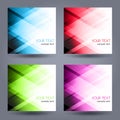 Vector abstract geometric banner with triangle Royalty Free Stock Photo