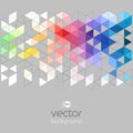 Vector abstract geometric banner with triangle Royalty Free Stock Photo