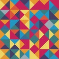 Vector abstract geometric cube and triangle angular colorful pattern Royalty Free Stock Photo