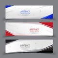 Vector abstract geometric design banner.