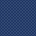 Vector abstract geometric floral seamless pattern. Simple dark blue background Royalty Free Stock Photo