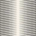 Vector abstract geometric halftone seamless pattern with diagonal dash lines Royalty Free Stock Photo