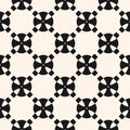 Vector abstract geometric monochrome seamless pattern Royalty Free Stock Photo