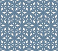 Vector abstract geometric pattern with diamond shapes, rhombuses, triangles, grid, lattice, mesh. Simple blue and beige texture. Royalty Free Stock Photo
