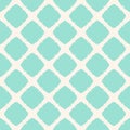 Vector abstract geometric pattern with square shapes. Turquoise and white color Royalty Free Stock Photo