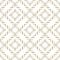 Vector abstract geometric seamless pattern in Asian style. Golden ornament Royalty Free Stock Photo