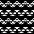 Vector abstract geometric seamless pattern in black and white