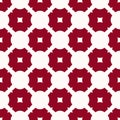 Vector abstract geometric seamless pattern with floral shapes, repeat tiles Royalty Free Stock Photo