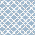 Vector abstract geometric seamless pattern. Light blue and white grid texture Royalty Free Stock Photo