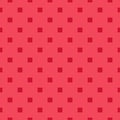 Vector abstract geometric seamless pattern with small square shapes. Red color Royalty Free Stock Photo