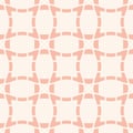 Vector abstract geometric seamless pattern with square grid, curved lines, net Royalty Free Stock Photo