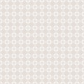 Vector abstract geometric seamless pattern. White and beige subtle ornament Royalty Free Stock Photo
