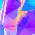 Vector abstract geometric triangular background