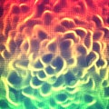 Vector abstract glowing point noise background. Array of glowing points in form of distorted surface. Royalty Free Stock Photo
