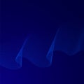 Vector abstract glowing wave lines on dark blue background. Striped lines texture. Dynamic wave pattern. Modern flowing