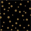 Vector abstract gold spot glitter textured circles background