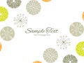 Vector abstract gray and green polka dot backgr