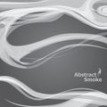 Vector abstract gray smoke grunge background.