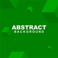 Vector of abstract green geometric background color. Good to use for banner, social media, poster and flyer template Royalty Free Stock Photo