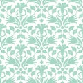 Vector abstract green ikat seamless pattern