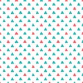 Vector abstract hand-drawn triangles seamless pattern