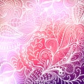 Vector abstract hand-drawn waves texture, wavy background. Blurred template. Invitation card in a doodles style. Pink Royalty Free Stock Photo