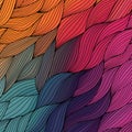 Vector abstract hand-drawn waves texture, wavy background. Color