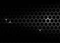 Vector abstract hexagon visulization light black Royalty Free Stock Photo