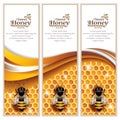 Vector Abstract Honey Banners