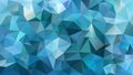 Vector abstract irregular polygon background - triangle low poly pattern blue green turquoise Royalty Free Stock Photo