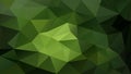 Vector irregular polygon background - triangle low poly pattern - emerald green color Royalty Free Stock Photo