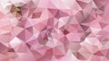 Vector polygon background - triangle low poly pattern - peony old pink color Royalty Free Stock Photo