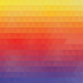 vector abstract irregular polygon background with a triangle pattern in full color spectrum rainbow with light reflection in the Royalty Free Stock Photo