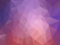 Vector polygon background with a triangle pattern in old pink and lavender purple gradient color
