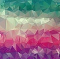 vector abstract irregular polygon background with a triangular pattern in full color Royalty Free Stock Photo