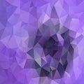 Vector irregular polygon square background - triangle low poly pattern - color purple violet lilac amethist orchid iris Royalty Free Stock Photo